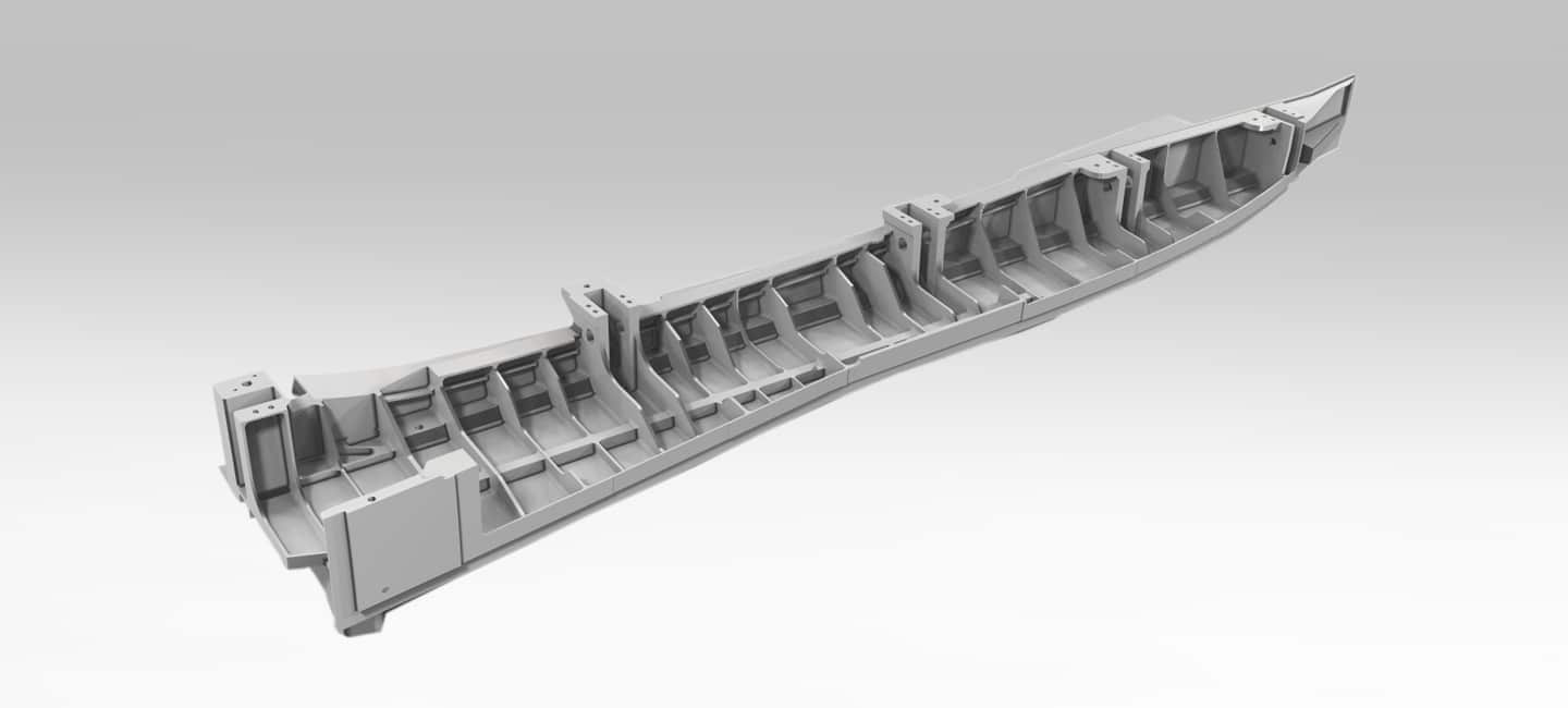 Meca-Produits_Slider - hinge and latch beams - aérostructure