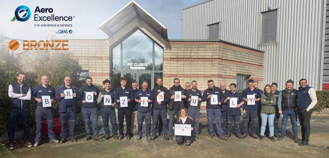 Certification Label Bronze Aero Excellence à Bully-les-Mines